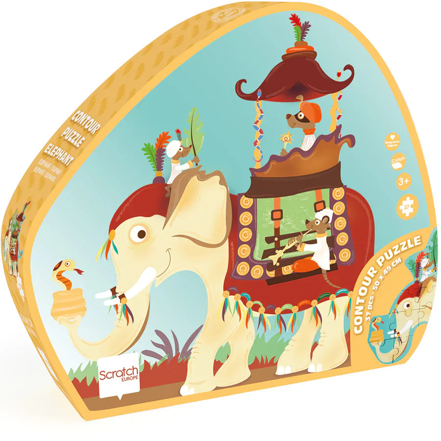 Elephant Contour Puzzle