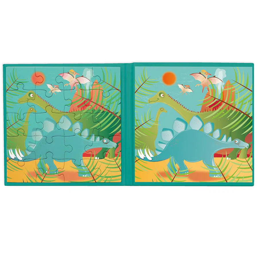 Magnetic Puzzle Book To Go - Dinosaurs