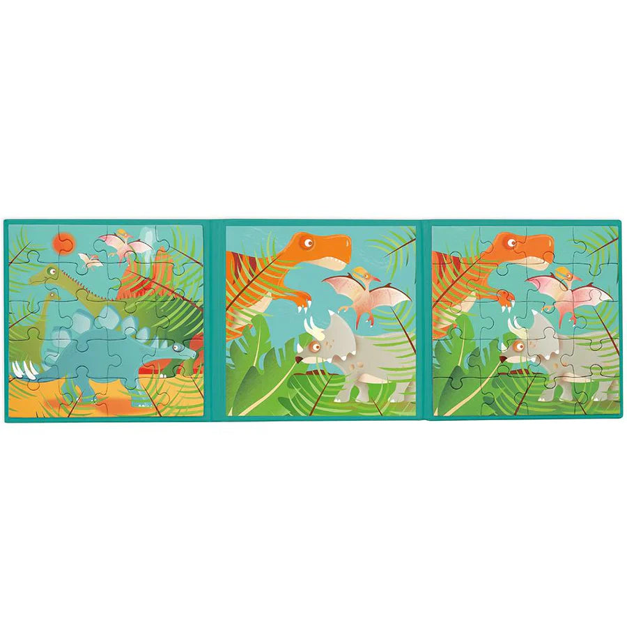 Magnetic Puzzle Book To Go - Dinosaurs