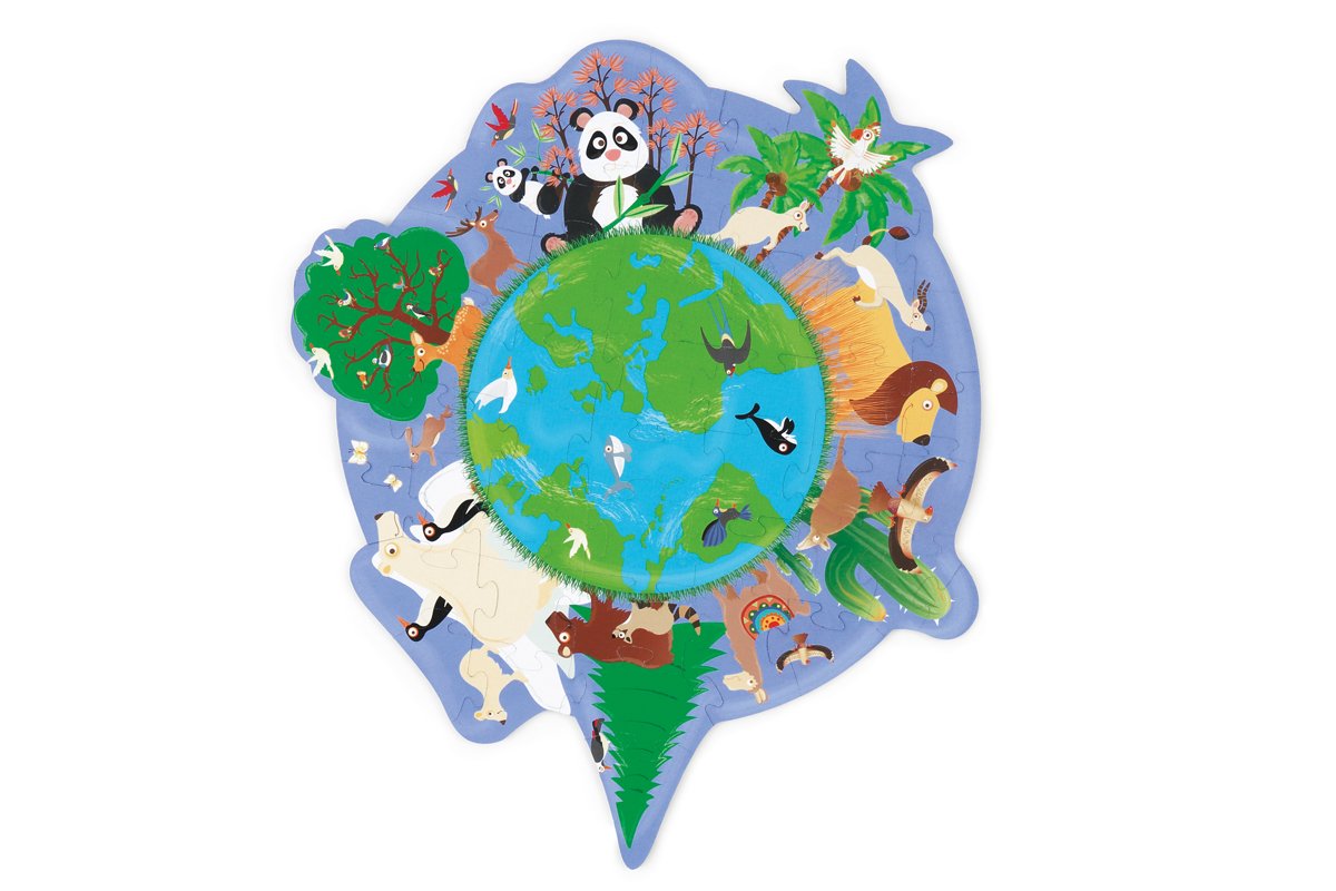Contour Puzzle - World
